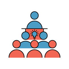 training, teaching, man, team, business training icon