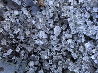 aesthetic broken glass cube or square shape, it can be abstract background
