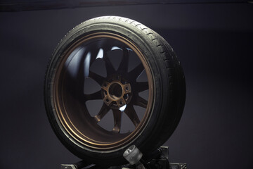 matte bronze car wheels for drifying drift store on long exposure