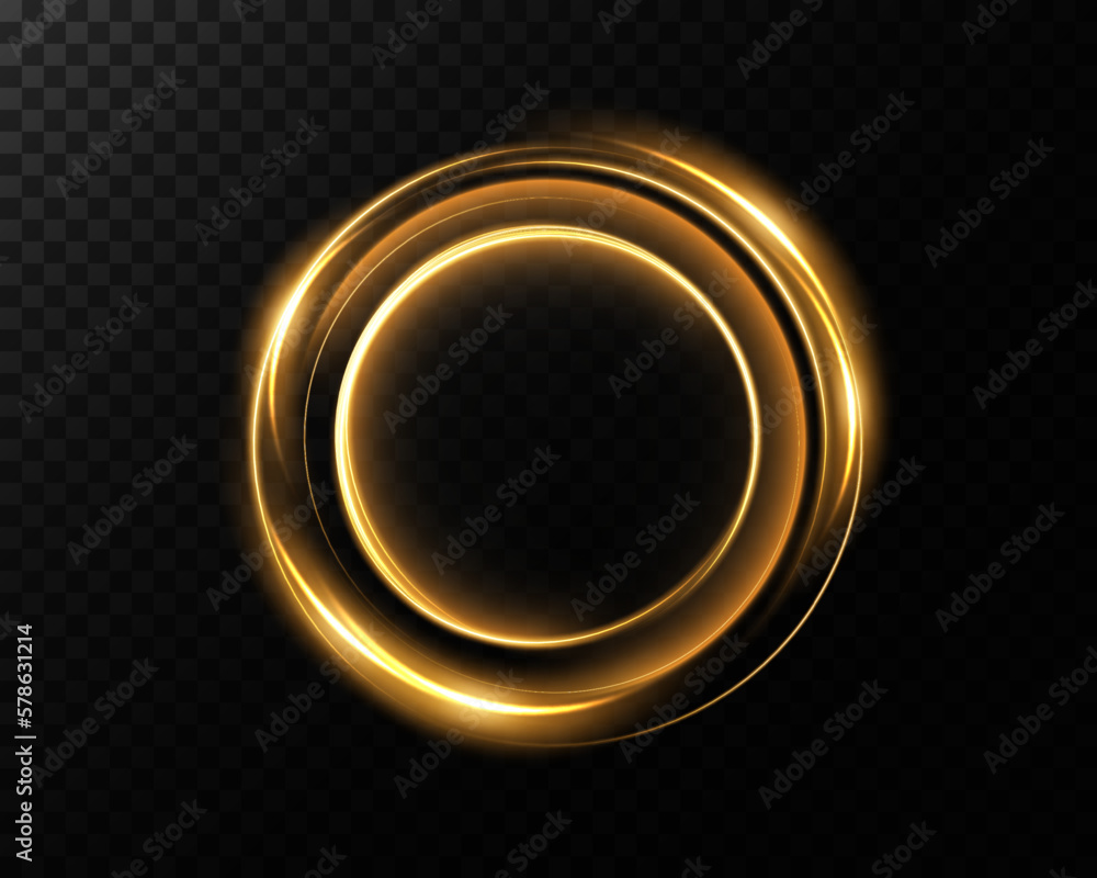 Fototapete portal and frame, abstract light lines of movement and speed. light ellipse. glitter galaxy. glowing