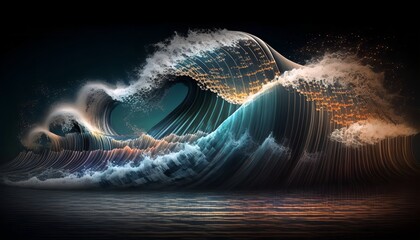 DIGITAL WAVE OF PROGRAMMING CODE