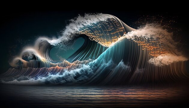 DIGITAL WAVE OF PROGRAMMING CODE