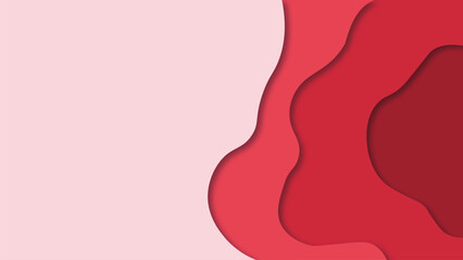 Modern paper cut  background. Abstract realistic paper decoration for design. Web banner.