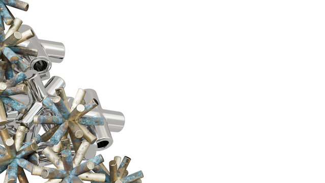 Corroded Copper and Chrome Presentation Format