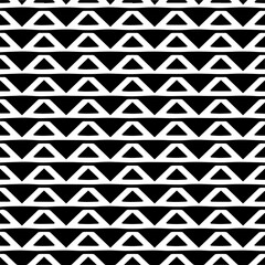  Seamless pattern with  abstract shapes. Black and white geometric  wallpaper. Repeating pattern for decor, textile and fabric.Abstraction art.