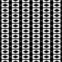  Seamless pattern with  abstract shapes. Black and white geometric  wallpaper. Repeating pattern for decor, textile and fabric.Abstraction art.