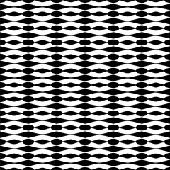  Seamless pattern with  abstract shapes. Black and white geometric  wallpaper. Repeating pattern for decor, textile and fabric.Abstraction art.
