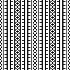  Seamless pattern with  abstract shapes. Black and white geometric  wallpaper. Repeating pattern for decor, textile and fabric.Abstraction art.