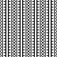  Seamless pattern with  abstract shapes. Black and white geometric  wallpaper. Repeating pattern for decor, textile and fabric.Abstraction art.