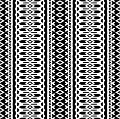  Seamless pattern with  abstract shapes. Black and white geometric  wallpaper. Repeating pattern for decor, textile and fabric.Abstraction art.