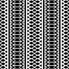  Seamless pattern with  abstract shapes. Black and white geometric  wallpaper. Repeating pattern for decor, textile and fabric.Abstraction art.