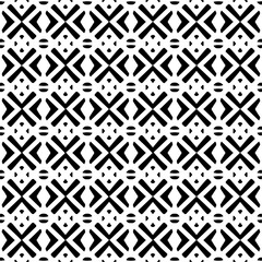  Seamless pattern with  abstract shapes. Black and white geometric  wallpaper. Repeating pattern for decor, textile and fabric.Abstraction art.