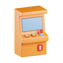 Retro Arcade Game 3D Icon