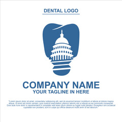 logo illustration dental care medical clinic