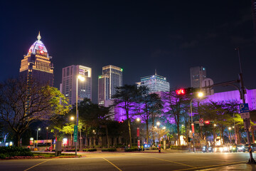Fototapeta na wymiar 台湾 台北市 信義区の夜景