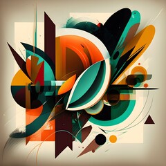 An abstract illustration inspired by Retro art - Artwork 57
