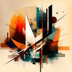 An abstract illustration inspired by Retro art - Artwork 11