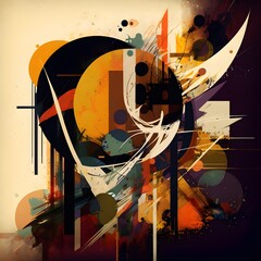 An abstract illustration inspired by Retro art - Artwork 4