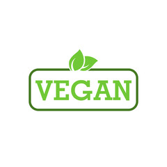 Vegan icon illustration isolated on transparent background