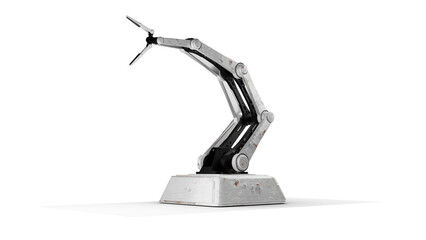 Arm Robot AI manufacture Box product Object for manufacturing industry technology Product export and import of future For Products, food, cosmetics, apparel warehouse mechanical future technology