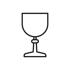 Editable Icon of communion wine, Vector illustration isolated on white background. using for Presentation, website or mobile app
