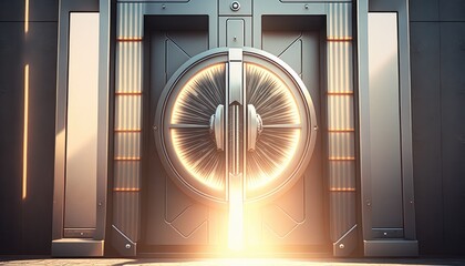 Beautifull futuristic front door