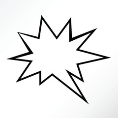 Minimalist vector of a doodle chat bubbles.