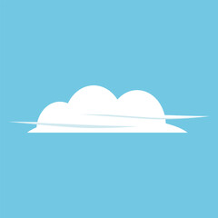 Minimalist vector of a cloud.