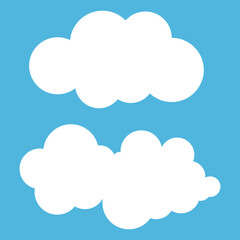 Minimalist vector of a cloud.