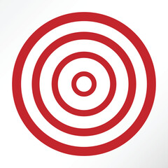 Minimalist vector of a target.