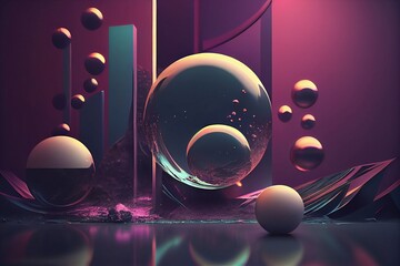 3d render background  made with generative ai