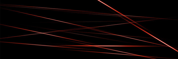 Abstract laser beams of light. Isolated on a black background. Vector illustration eps 10.	