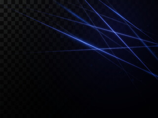 Abstract laser beams of light. Isolated on a black background. Vector illustration eps 10.	