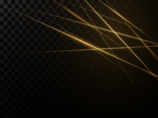 Abstract laser beams of light. Isolated on a black background. Vector illustration eps 10.	