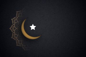 Happy ramadan, happy eid, islamic design, islamic moon, eid mubarak and ramadan kareem banner.