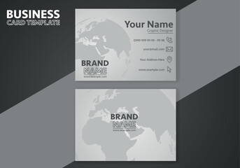 Business Card Template Design Word concept Modern business card for Luxury Presentation of Simple Corporate Identity Concept Minimal Elegant Brand Set of Creative Contact Information