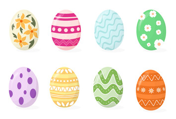Set Collection Hand Drawn Easter Day Decoration
