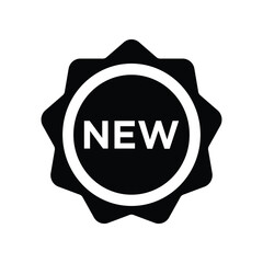 New badge icon vector design template