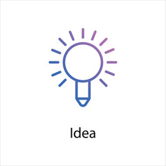 Idea icon vector stock