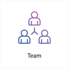 Team icon vector stock