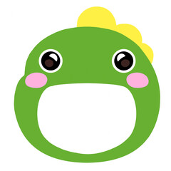 dinosaur face mask illustration, 이빨과 갈귀있는 공룡 얼굴 마스크 일러스트