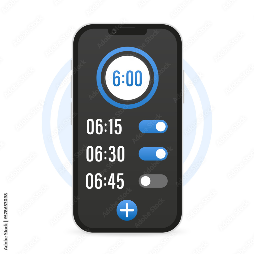 Poster mobile phone watch widget interfaces. clock user interface. alarm stopwatch timer. mobile wake up ap