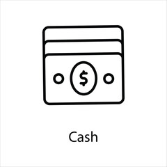 Cash icon vector stock