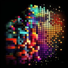 A pixel art abstract illustration - Artwork 62