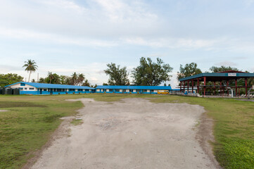 Obraz premium Elementary School in Peleliu, Palau Island. Micronesia