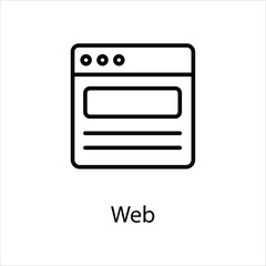 Web icon vector stock