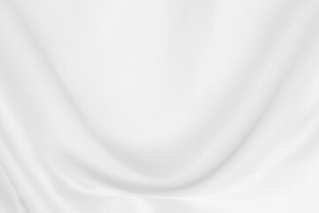 abstract white fabric background with soft waves