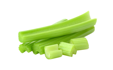 celery sticks isolated on transparent png