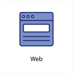 Web icon vector stock