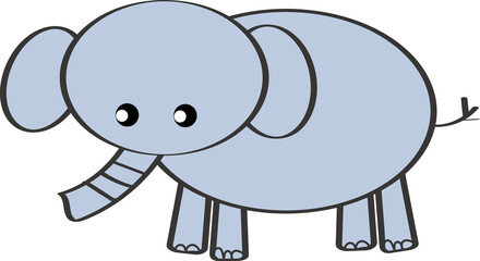 cartoon version of an elephant